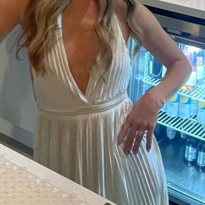 Meshki Halter Dress White